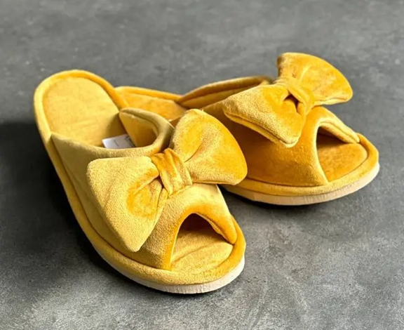 Жіночі домашні тапочки велюрові LINDA жовті Premium Litma (36&ndash;41 р.) 36
