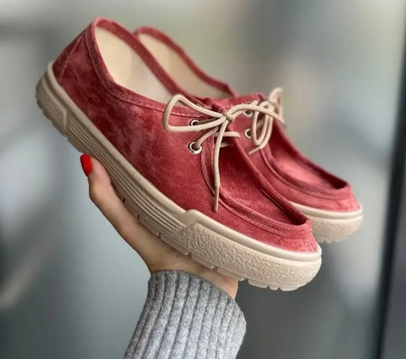 Жіночі велюрові мокасини MELANIA Premium Litma персикові (36&ndash;42 р.) 36